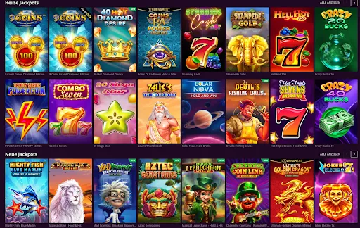 Entdecke heiße Jackpots wie „Crazy Bucks“, „Coins of Ra“ und neue Spielautomaten wie „Aztec Gemstones“ bei Malina Casino Heißeste Jackpots und neue Slot-Spiele bei Malina Casino – entdecke aktuelle Titel mit explosiven Gewinnen